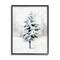Stupell Industries Wintery Snow Tree Scene Framed Giclee Art